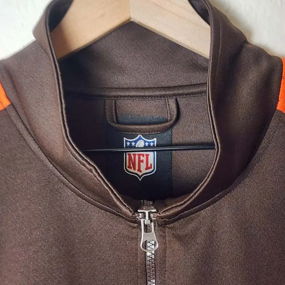 Cleveland Browns Jacket Mens Brown Orange NFL Football G-III Apparel Polyester